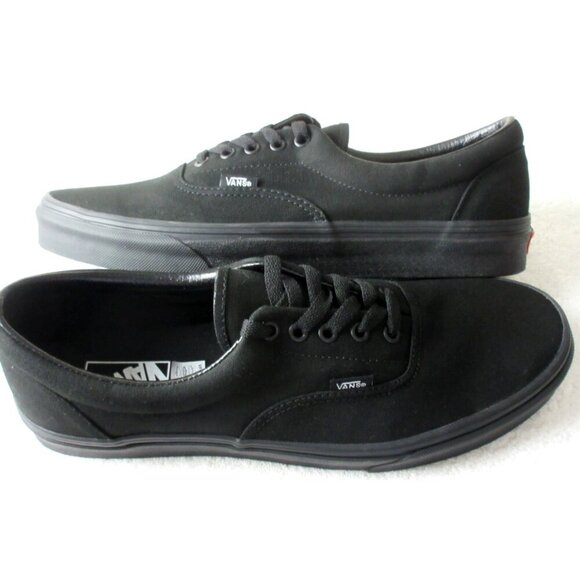 Vans Other - Vans Men's Era Classic All Black Canvas Skate Boat shoes Sizes NIB
